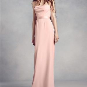 Blush Vera wang bridesmaid dress